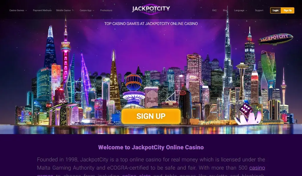 jackpotcity casino screenshot